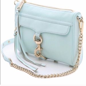 Rebecca Minkoff baby blue mini MAC
